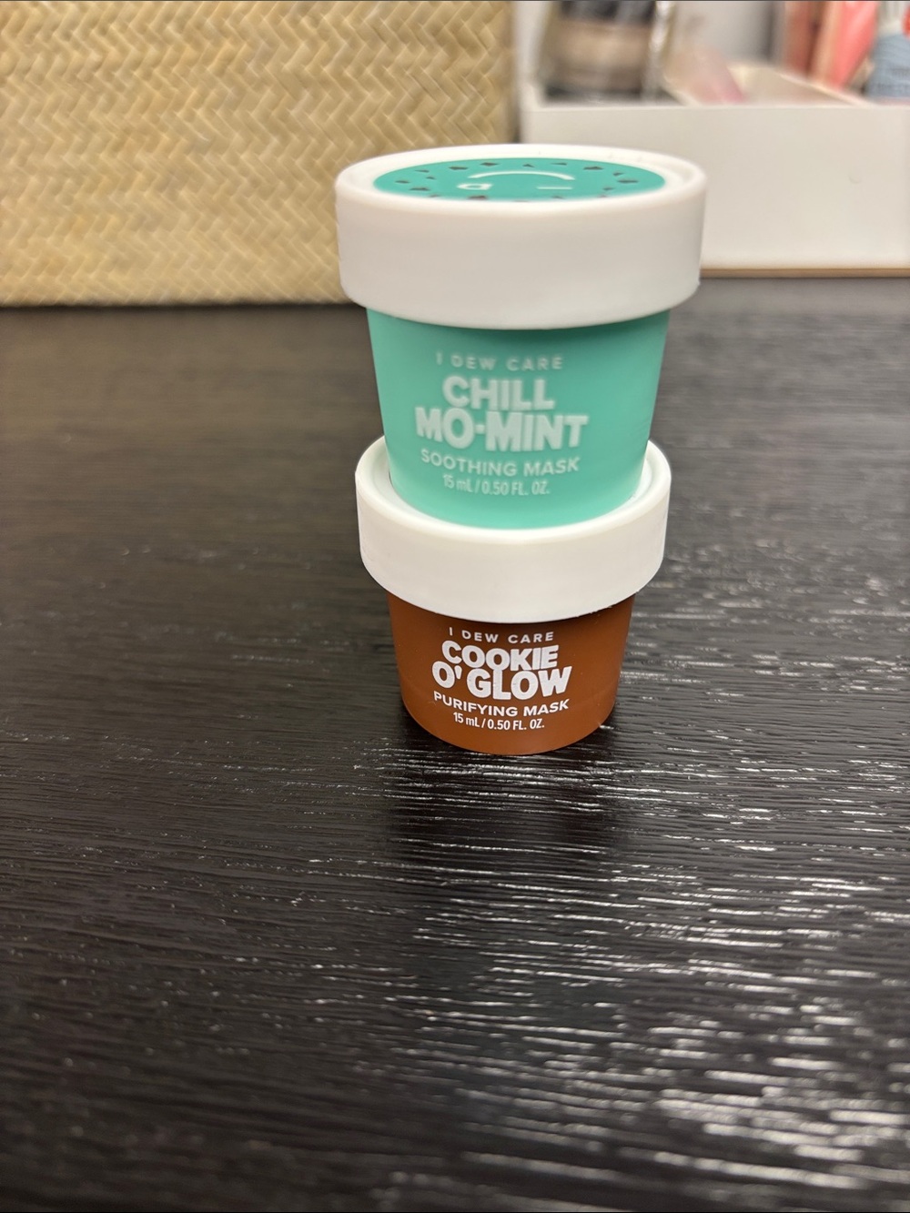 I Dew Care Chill Mo-Mint & Cookie O Glow Masks 2pc bundle minis 15ml